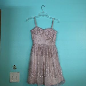 Cute ballerina pink dress gown